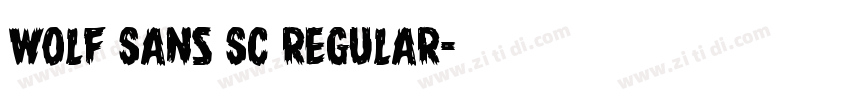 Wolf Sans SC Regular字体转换